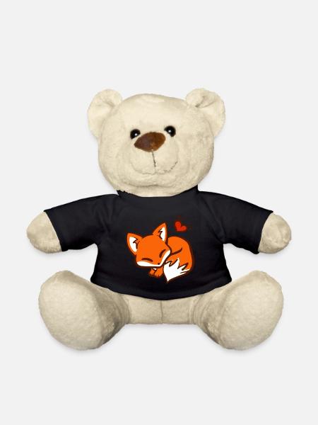 Cute Fox / Cute Fox - Teddy Bear - black