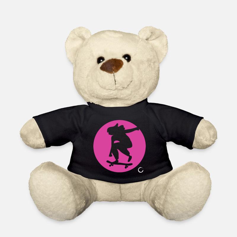skater mädchen geschenk - Teddy - Schwarz