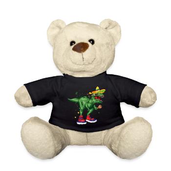 Mexico Holiday Dino gift idea holiday - Teddy Bear - black - Front