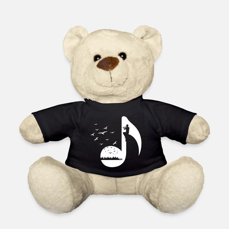 Oiseaux rétro flûtes - Nounours - noir
