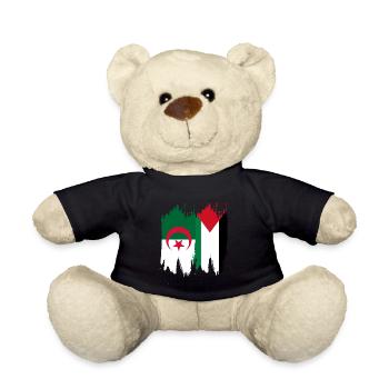 algeria & Palestine - Teddy Bear - black - Front