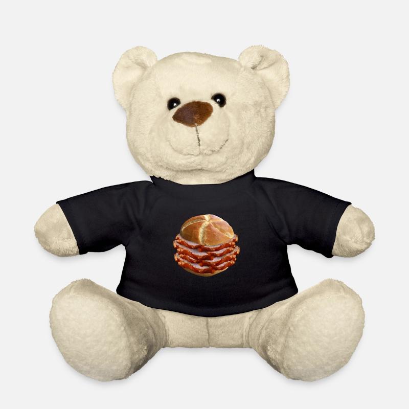 Lebakas Leberkäse Fleischkäse Bayern Scheibe Essen - Teddy - Schwarz