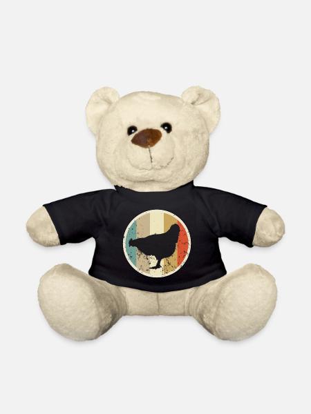 Huhn Hühner Henne - Teddy - Schwarz