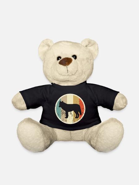 Wolf Wölfe - Teddy - Schwarz