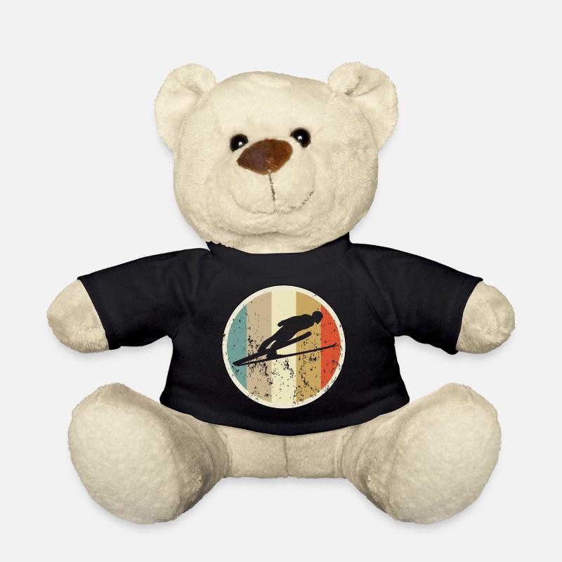 Skispringen Skispringer Skisprung - Teddy - Schwarz