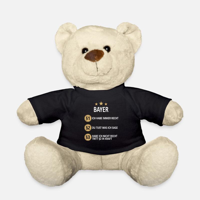 Bayern bayrisch Bayer Deutschland Heimat Spruch - Teddy - Schwarz