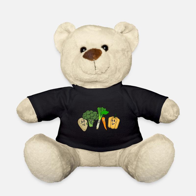 Glückliches Gemüse - Teddy - Schwarz