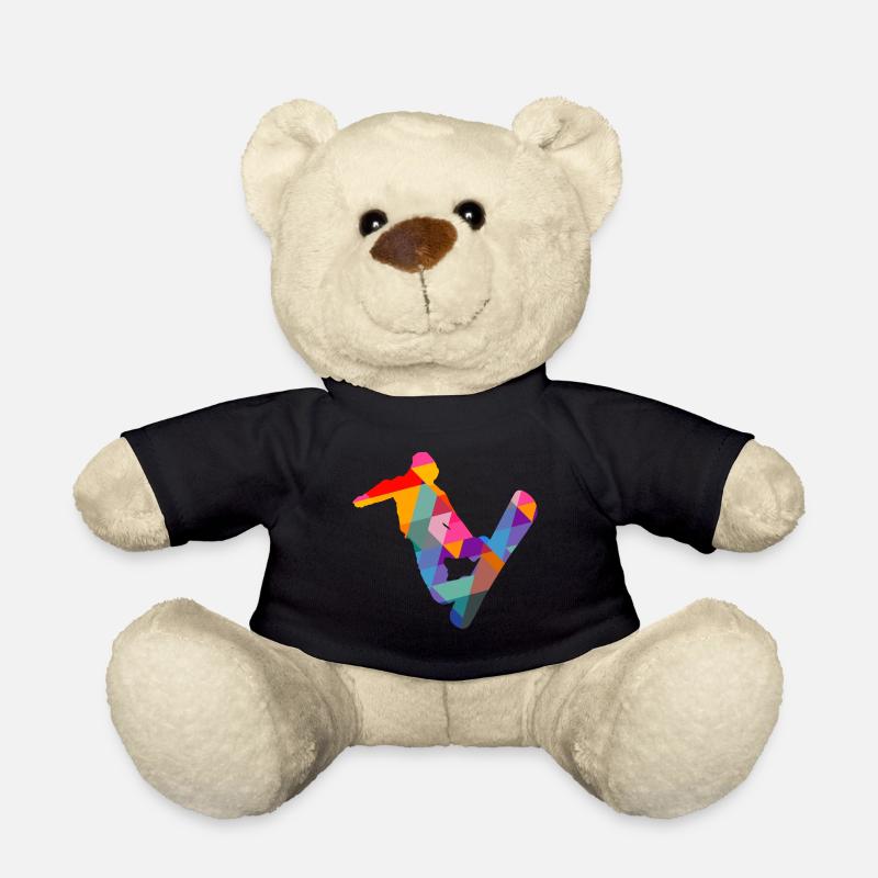 Snowboarder Snowboard - Nounours - noir