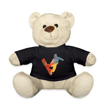 Snowboarden Snowboarder - Teddy - Schwarz - Vorne