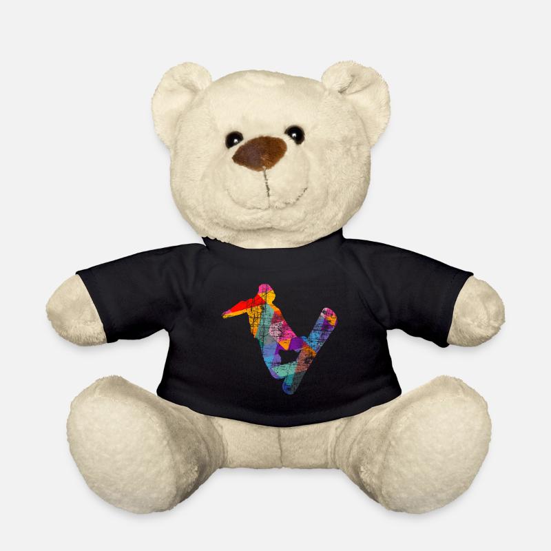 Snowboard Snowboarder - Teddy - Schwarz