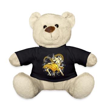 Göttliche Rüstung des Widder-Tierkreises - Teddy - Schwarz - Vorne