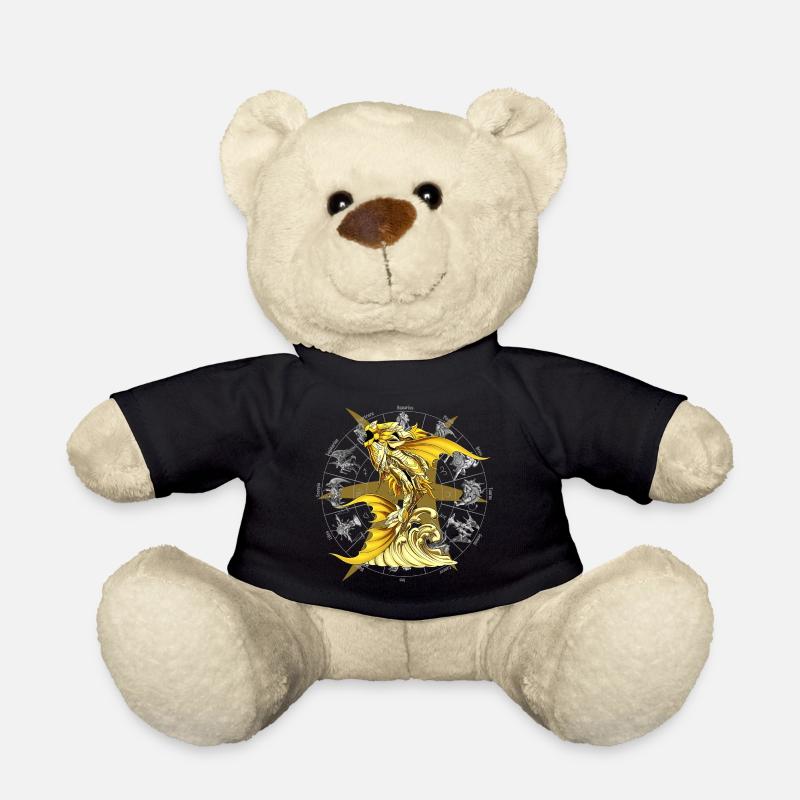 Pisces Zodiac Divine Armor - Teddy Bear - black