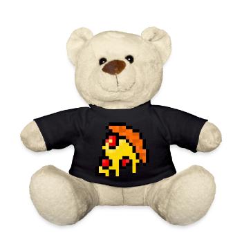 Pixel Pizza - Nounours - noir - Devant