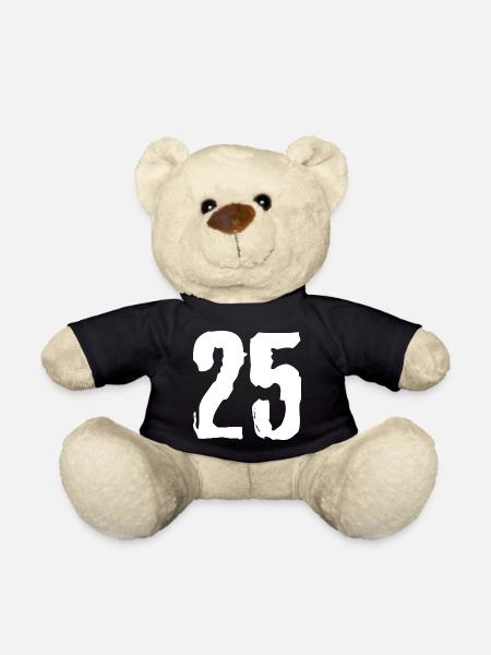 Maillot à 25 chiffres - Nounours - noir