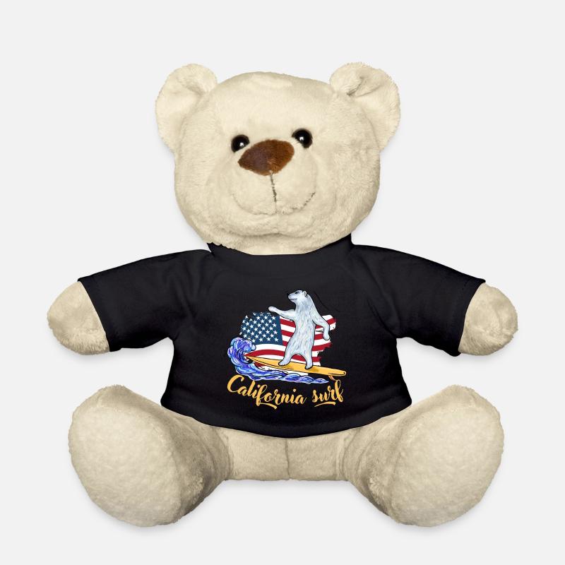 Surf die Brandung - Teddy - Schwarz