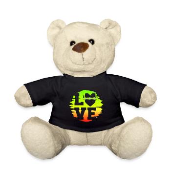 Football Love American Football Cadeau - Nounours - noir - Devant