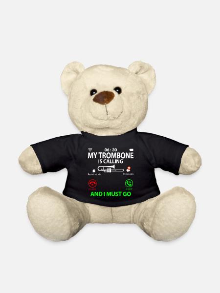 Trombone Player Sprüche Lustig Witzig mit Spruch - Teddy - Schwarz