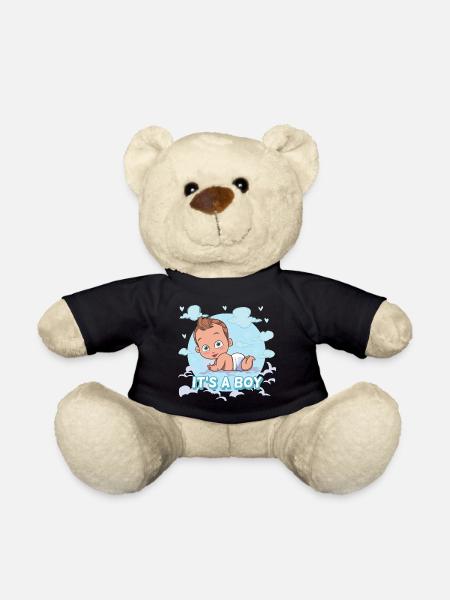 Es ist ein Junge - Teddy - Schwarz
