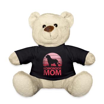 Komondor Maman Hongroise Maman Maman Maîtresse Rose - Nounours - noir - Devant