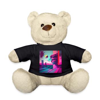 Eine Vaporwave Erkundung von Nostalgie & Ästhetik - Teddy - Schwarz - Vorne