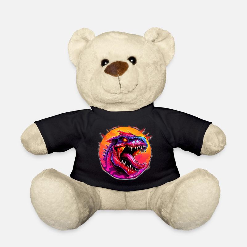 Dino T-Rex Design Comic - Teddy - Schwarz
