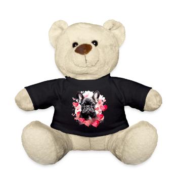 Frenchie, Bully, Bouledogue français, Cadeau - Nounours - noir - Devant