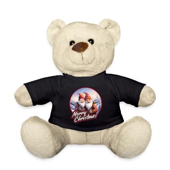 Bier Gnome Zwerge Wichtel Weihnachtsmann - Teddy - Schwarz - Vorne