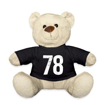 78 Numéros Blanc - Nounours - noir - Devant