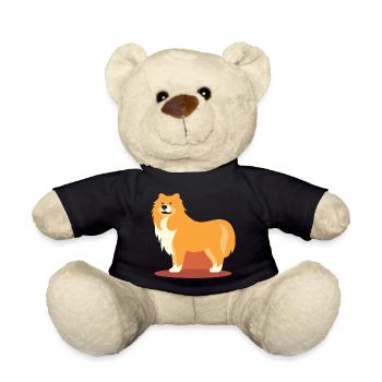 Conception de chien mignon pour les propriétaires de chiens - Nounours - noir - Devant