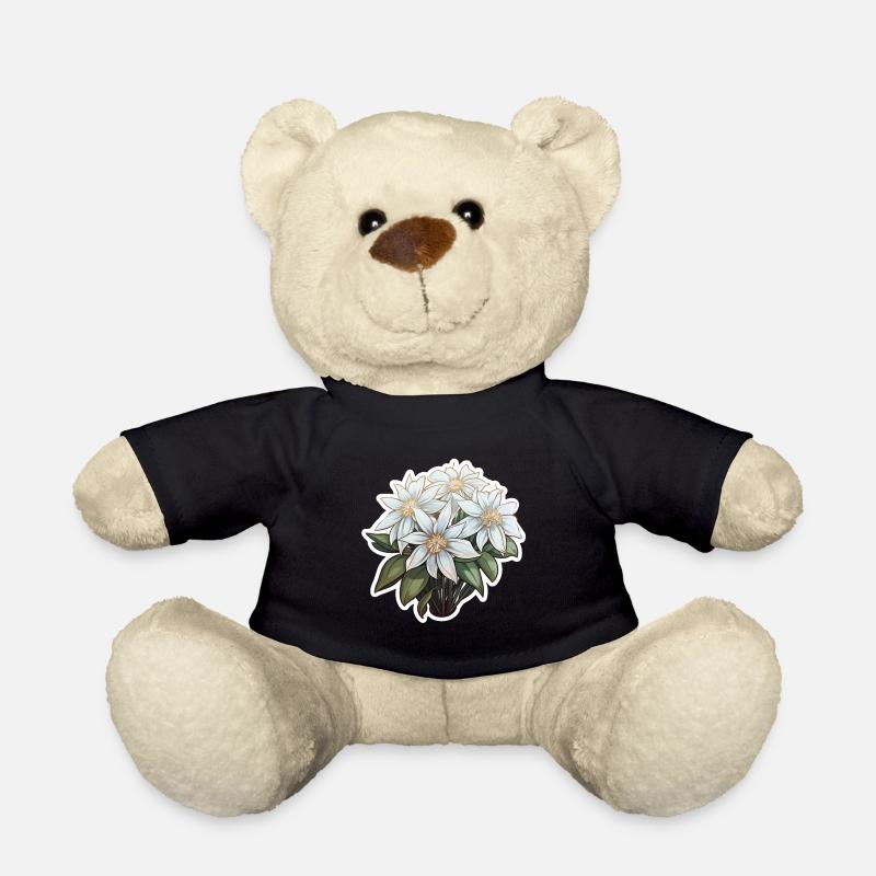 Edelweiss Fleur Plante Montagnes - Nounours - noir