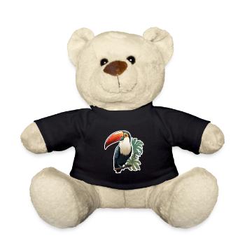 Tukan exotisch Vogel - Teddy - Schwarz - Vorne