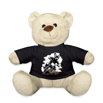 Französische Bulldogge fährt Motocross - Teddy - Schwarz - Vorne