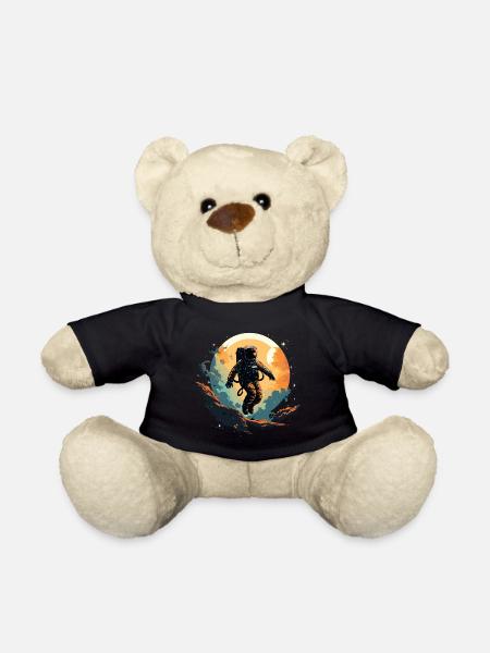 Abstrakter Astronaut Planet Weltraum - Teddy - Schwarz