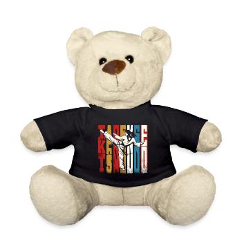 Dynamic High Kick Taekwondo Martial Artist - Teddy - Schwarz - Vorne
