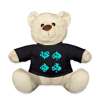 Playing cards - Teddy Bear - black - Front