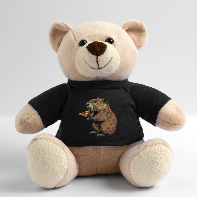 Biber isst Pizza Teddy