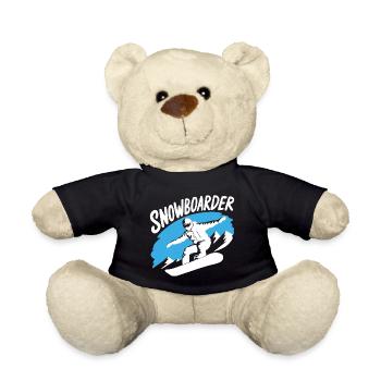 Snowboard Snowboarder Snowboard Sports d’hiver - Nounours - noir - Devant