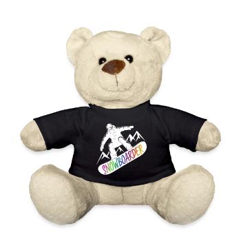 Snowboarders Snowboard Snowboard Sports d’hiver - Nounours - noir - Devant