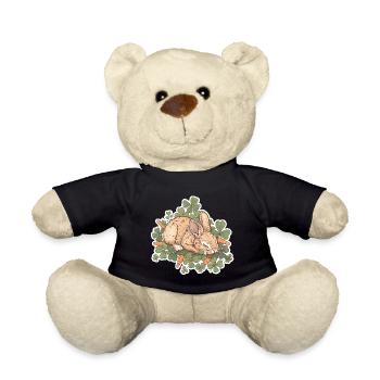 Sleeping Bunny Easter - Teddy Bear - black - Front