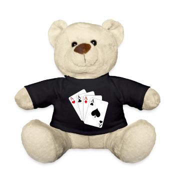 Karten - Teddy - Schwarz - Vorne