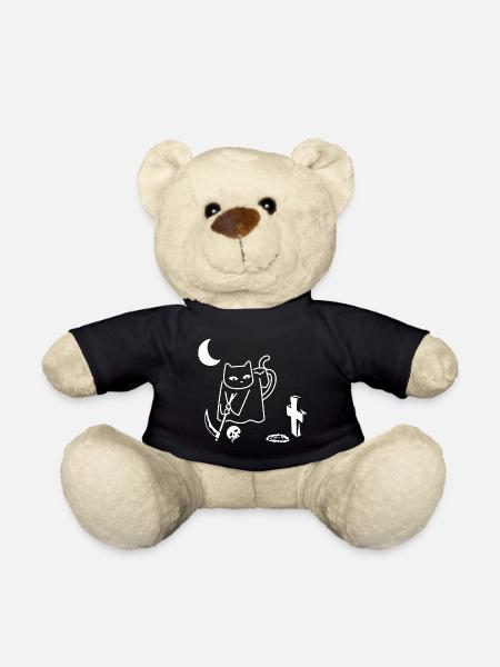 Gruselige Katze am golfen - Teddy - Schwarz