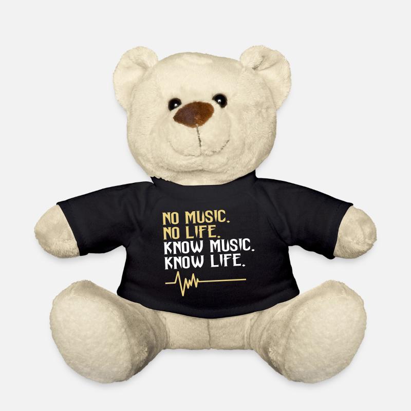 pas de musique pas de vie - Nounours - noir