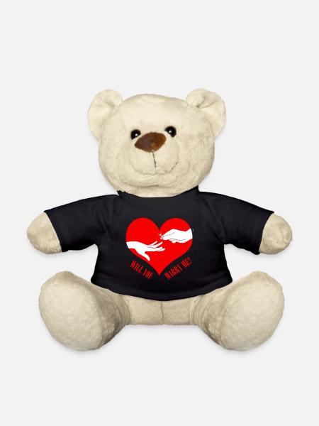 Hochzeit - Teddy - Schwarz