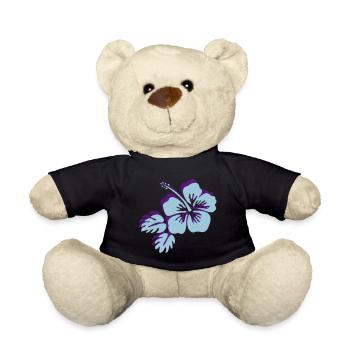Hibiscus flower Hibiscus flower Flower Fleur - Teddy Bear - black - Front