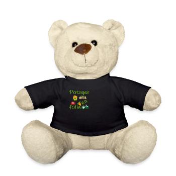 Potager en folie cadeau humour - Nounours - noir - Devant