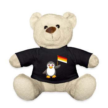 Gay Pride Antarctique Animal Pingouin Lithsexual LGBT - Nounours - noir - Devant
