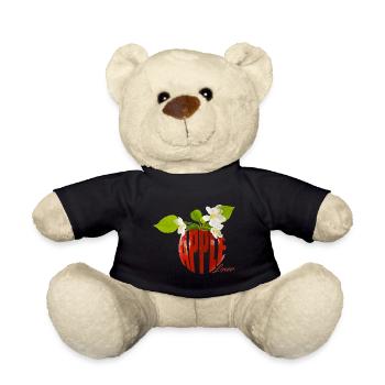 Apple Lover - Die Liebe zur runden Frucht - Teddy - Schwarz - Vorne