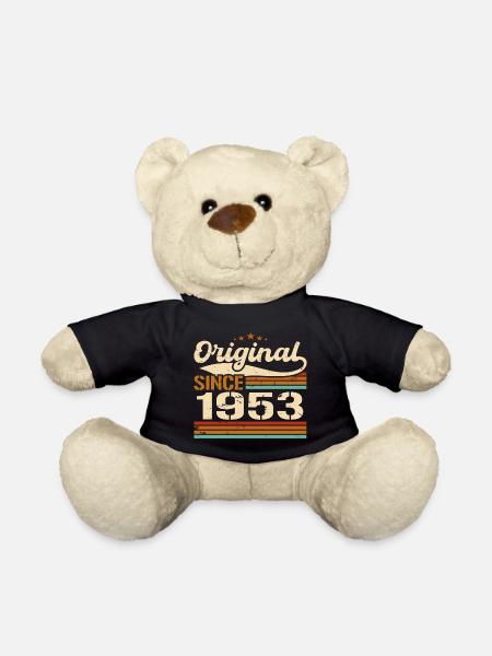 Vintage 1953 original | Cadeau d’anniversaire 1953 - Nounours - noir