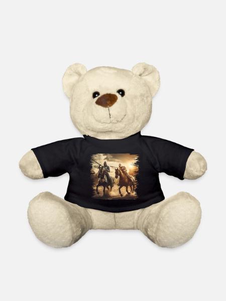 Ein mittelalterliches Ritterturnier - Teddy - Schwarz
