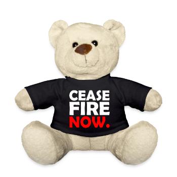 Ceasefire now - Teddy - Schwarz - Vorne